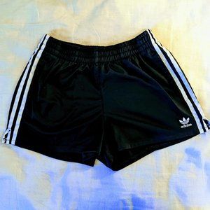 Adidas Women's Running Shorts - Classic Black Three Stripe